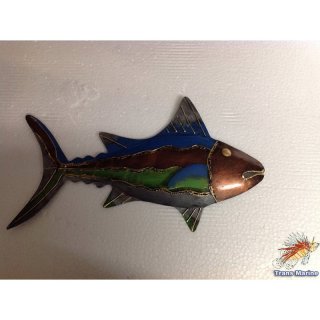 Fisch aus Metall bemalt ca. 41x23cm
