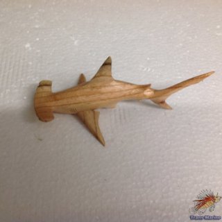 Hammerhai aus Holz ca. 20cm