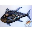 Fisch aus Metall mit Mosaik ca. 60x35cm länglich